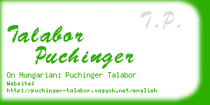 talabor puchinger business card